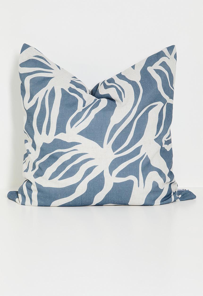 Sixth Floor - Folia printed cushion cover - blue
