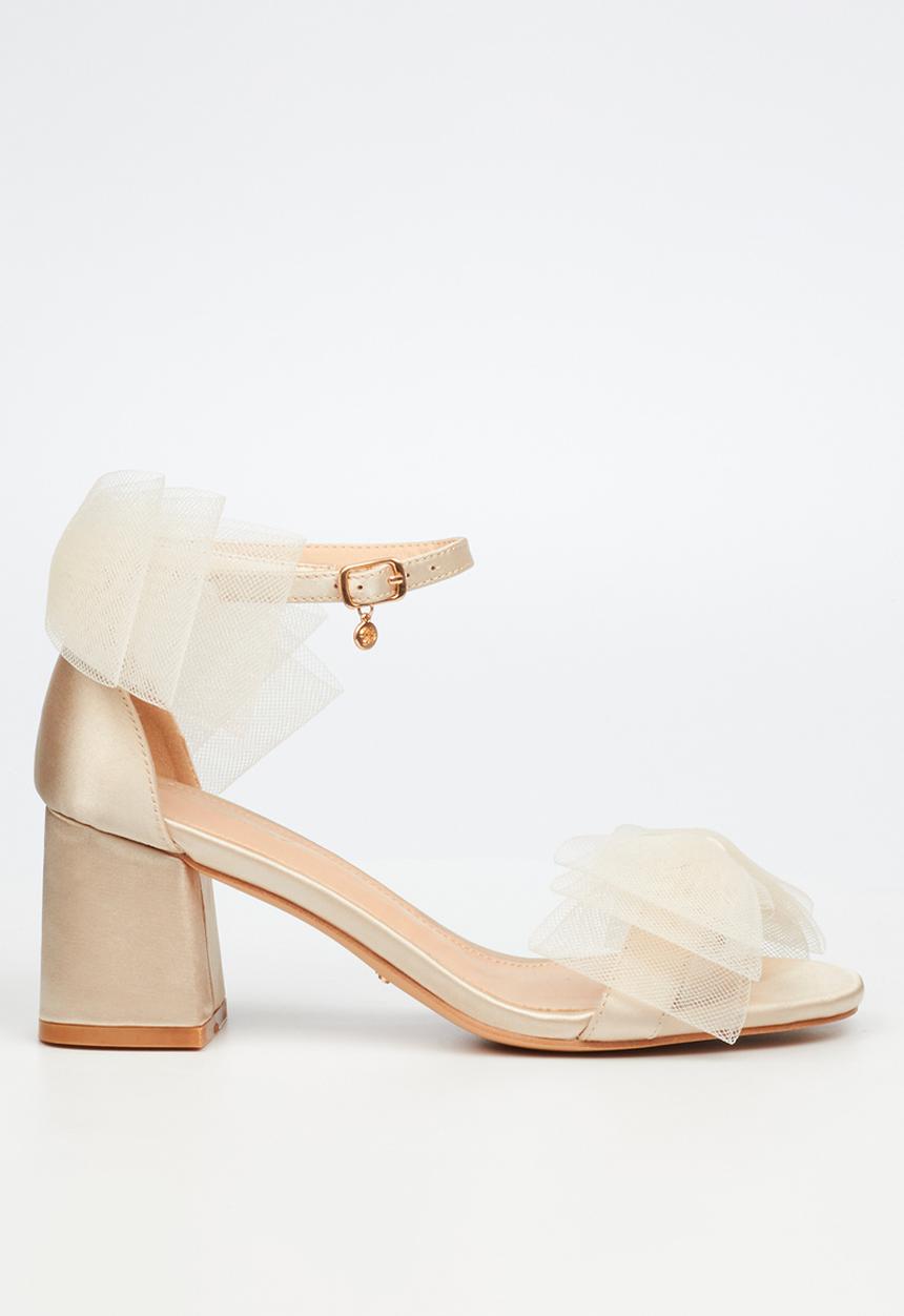 Miss Black - Bardot 5 heel - champagne