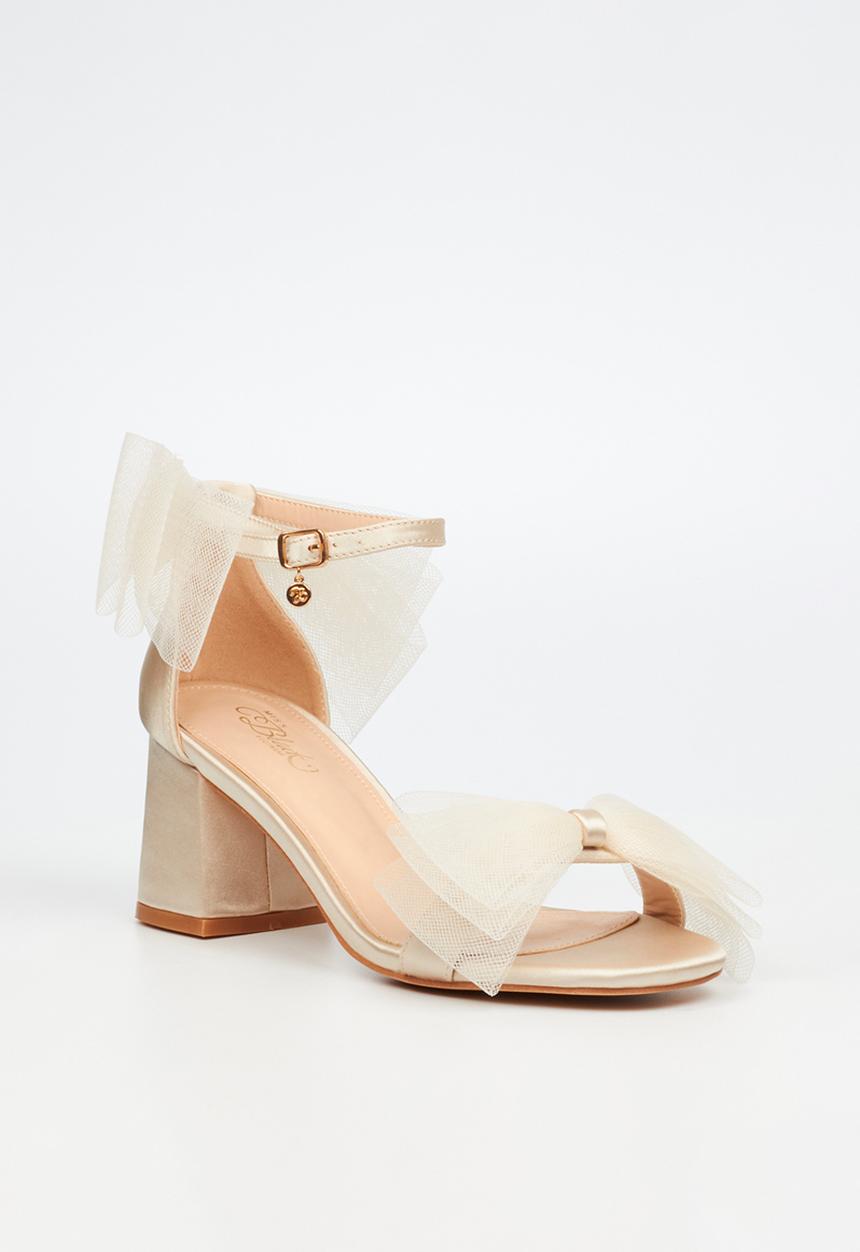 Miss Black - Bardot 5 heel - champagne