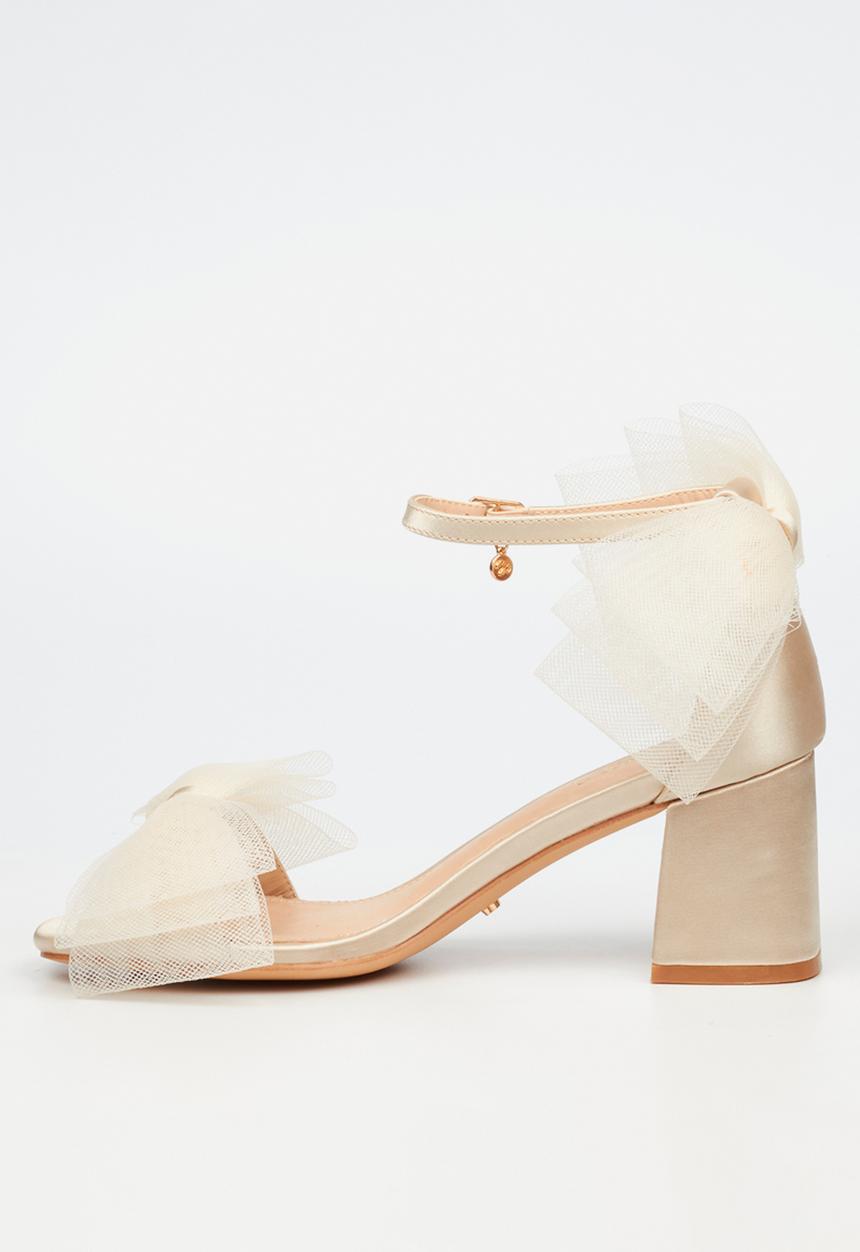Miss Black - Bardot 5 heel - champagne