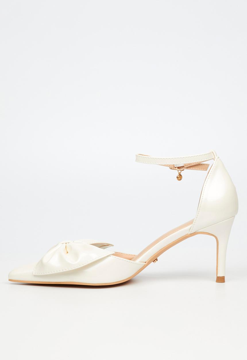 Miss Black - Nola 2 heel - white (pearl)