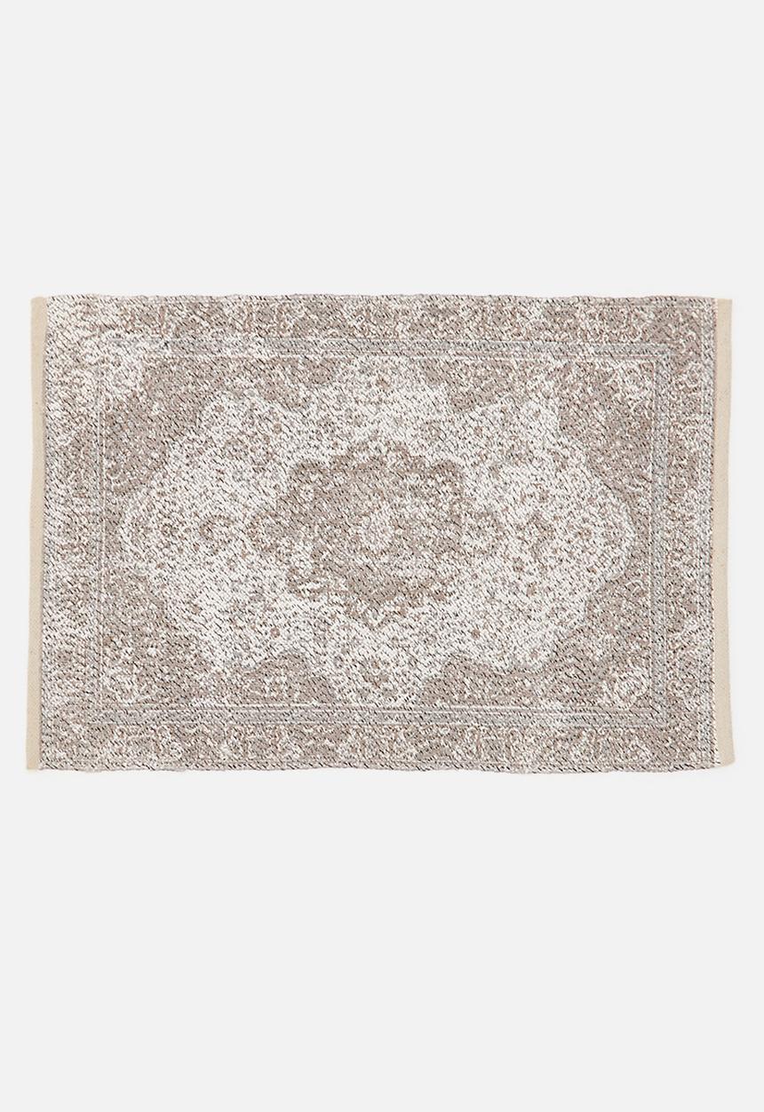 Sixth Floor - Cotton Blend Woven Bath Mat - Natural