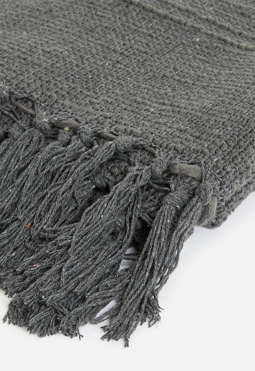 H&S - Plaid 130x170cm anthracite
