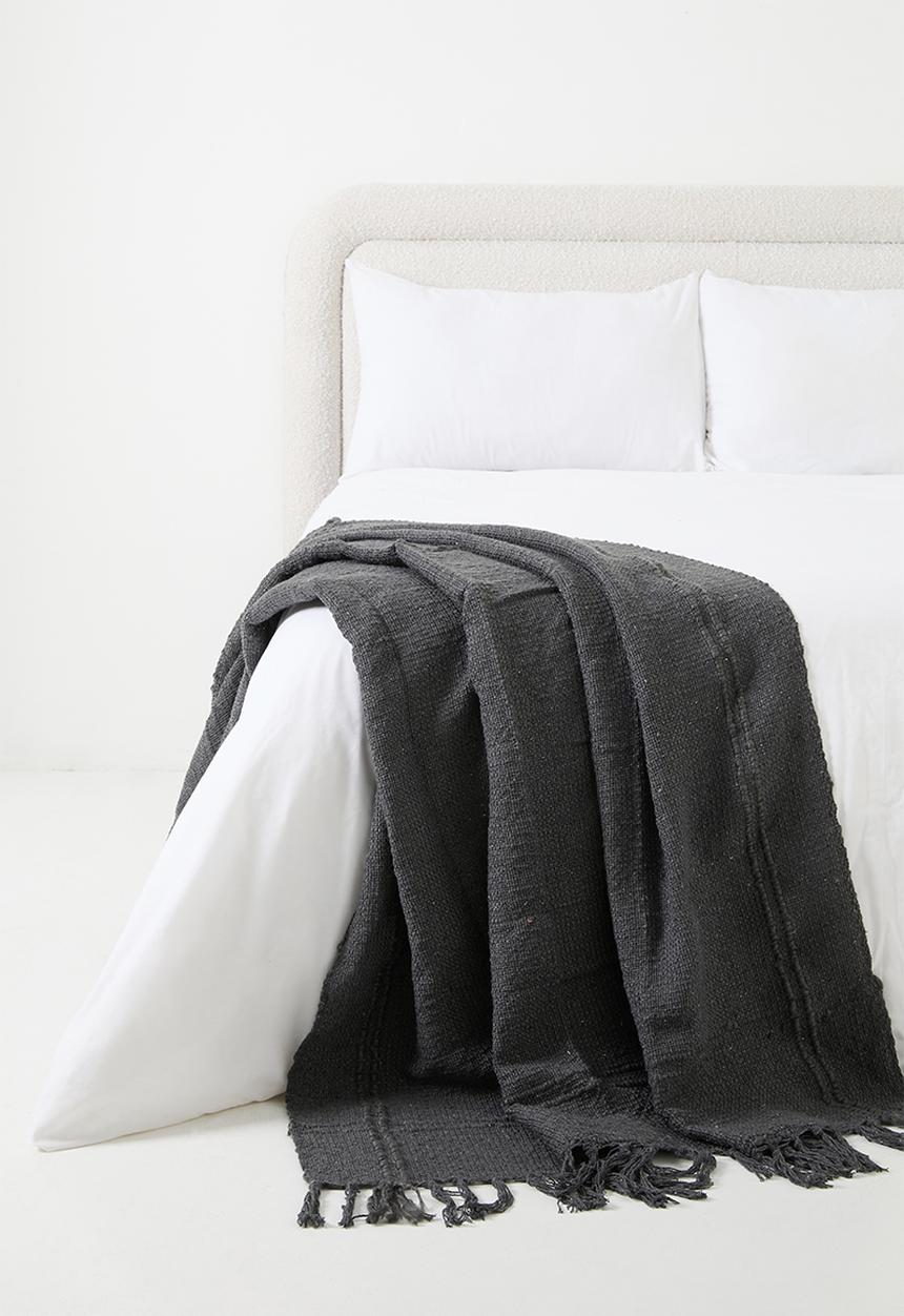 H&S - Plaid 130x170cm anthracite