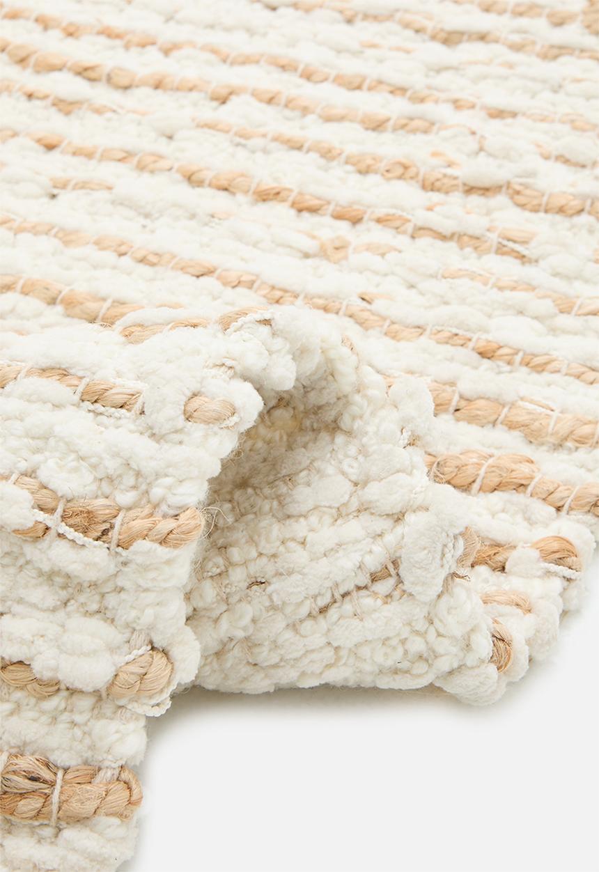 Sixth Floor - Nova handwoven jute & cotton rug - natural