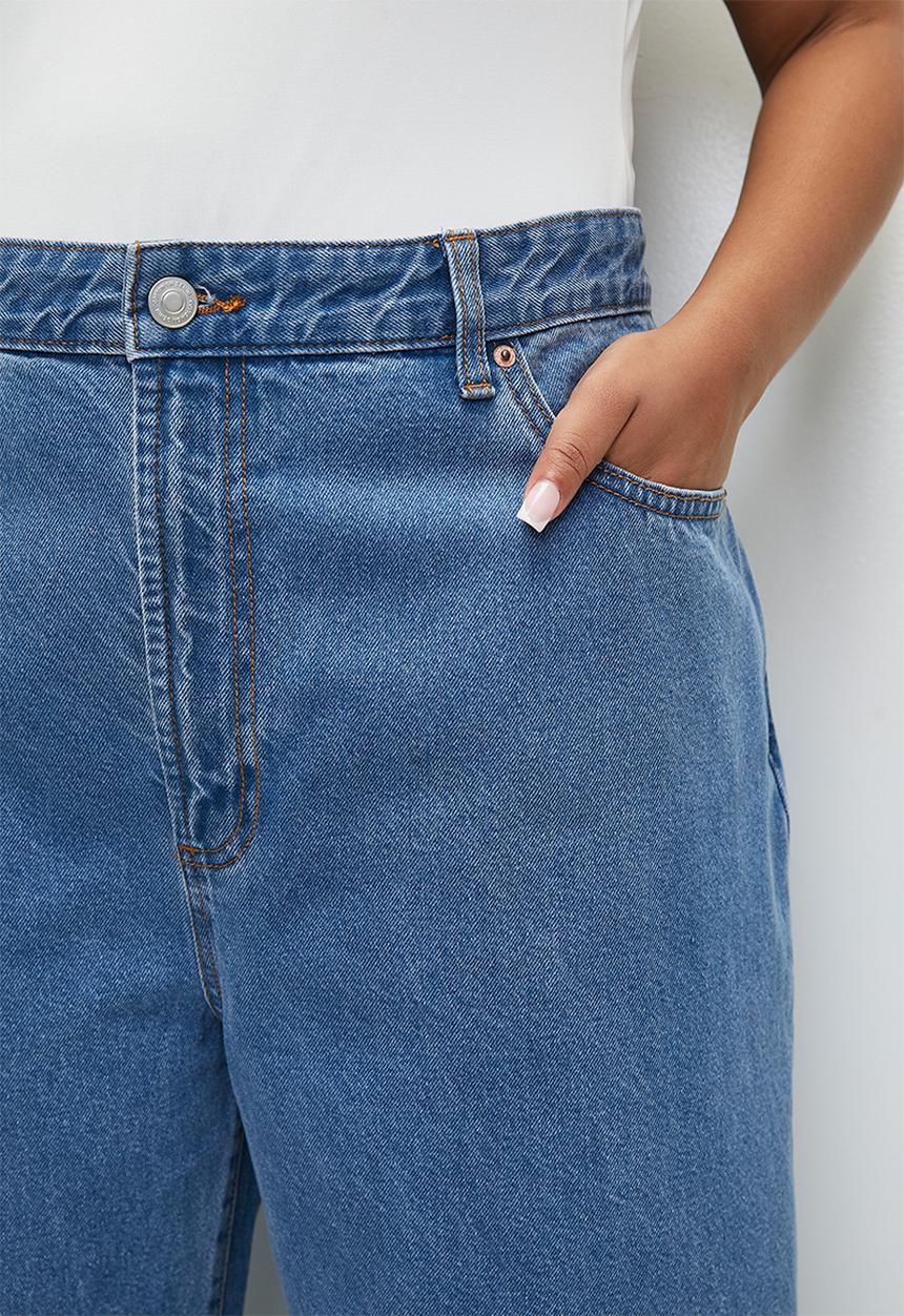 Cotton On - Plus  91 straight jean - celeste blue