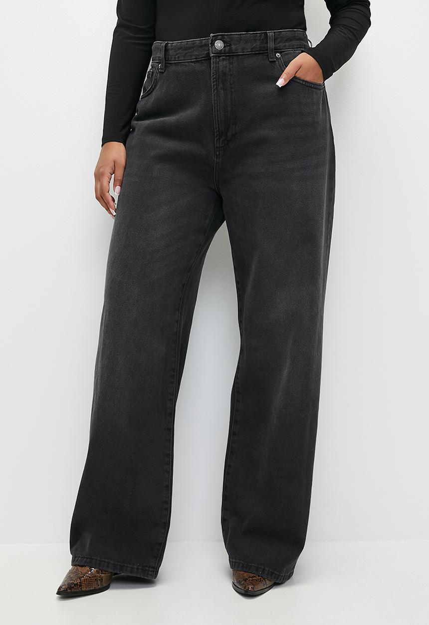 Cotton On - Plus  91 straight jean - onyx black