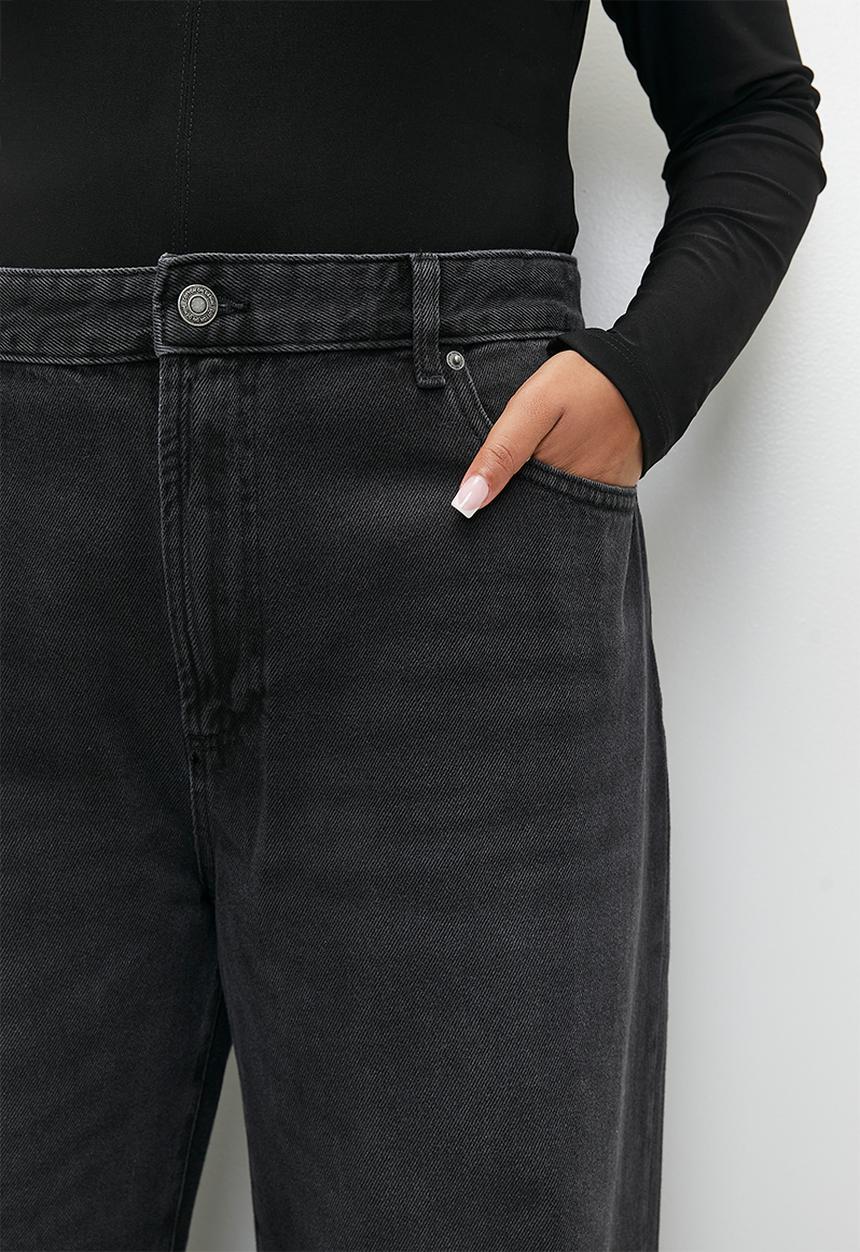 Cotton On - Plus  91 straight jean - onyx black
