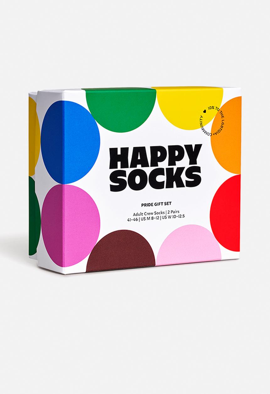 Happy Socks - 2-Pack Pride Gift Set - White