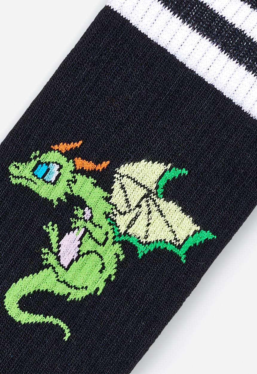 Happy Socks - Dragon Sneaker Sock - Black