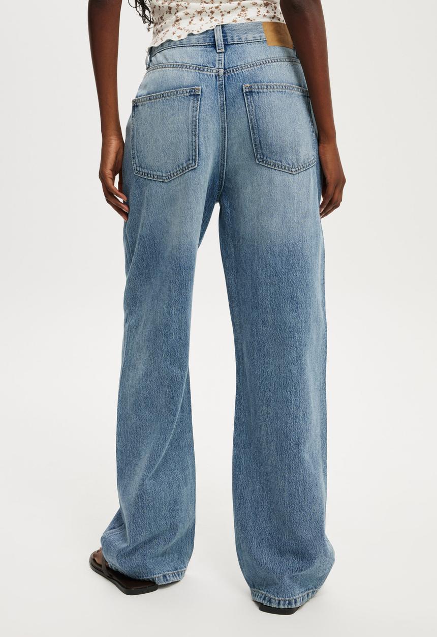 Cotton On - Lyocell straight jean - blue cove