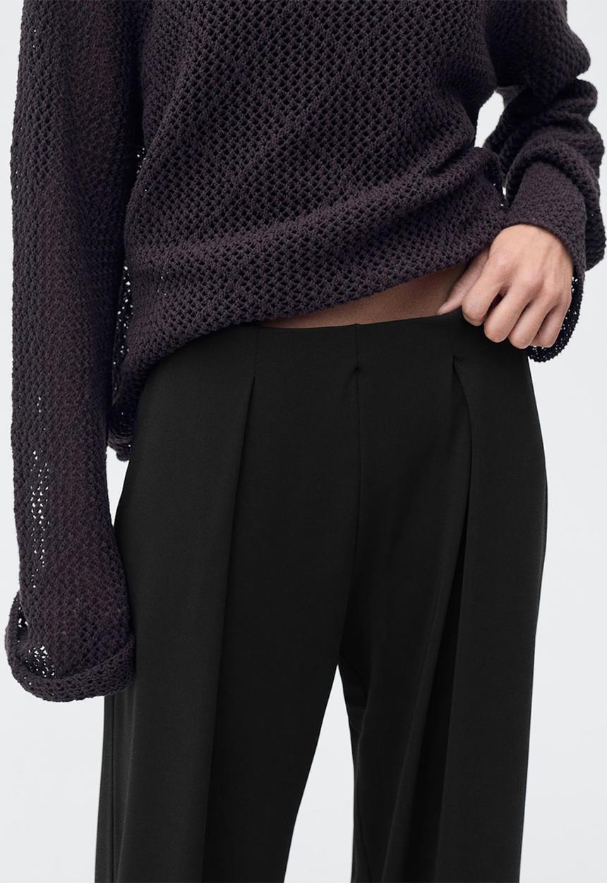 MANGO - Trousers Leo - Black