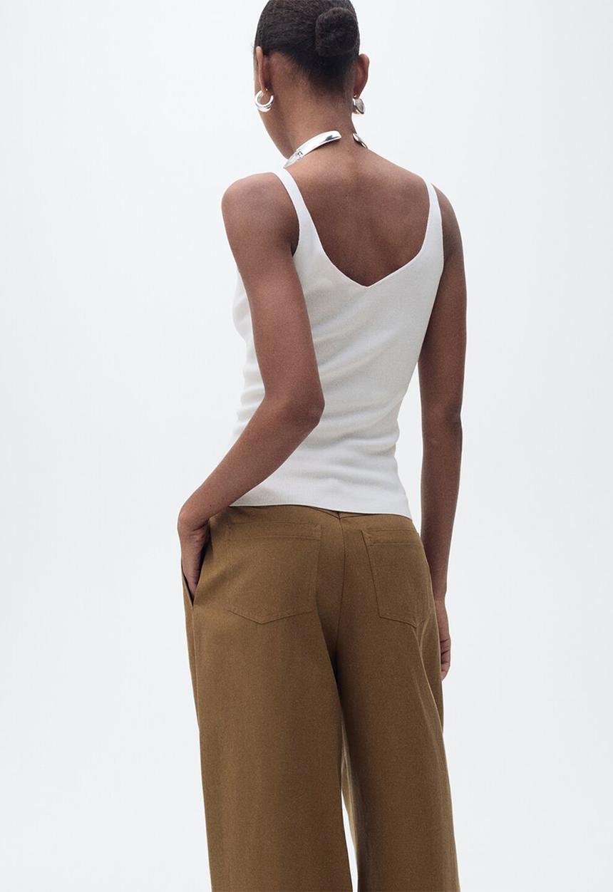 MANGO - Top Gym - Light Beige