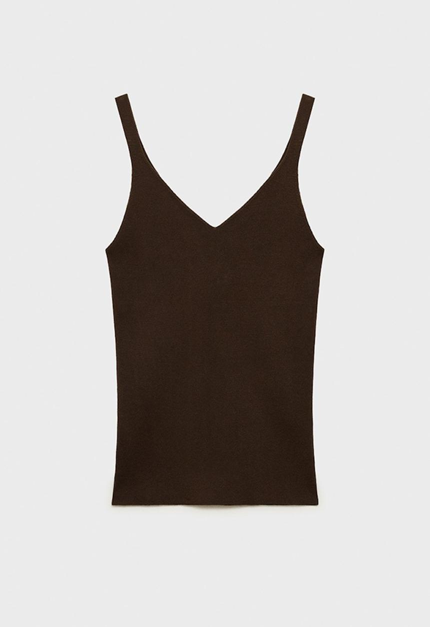 MANGO - Top Gym - Dark Brown