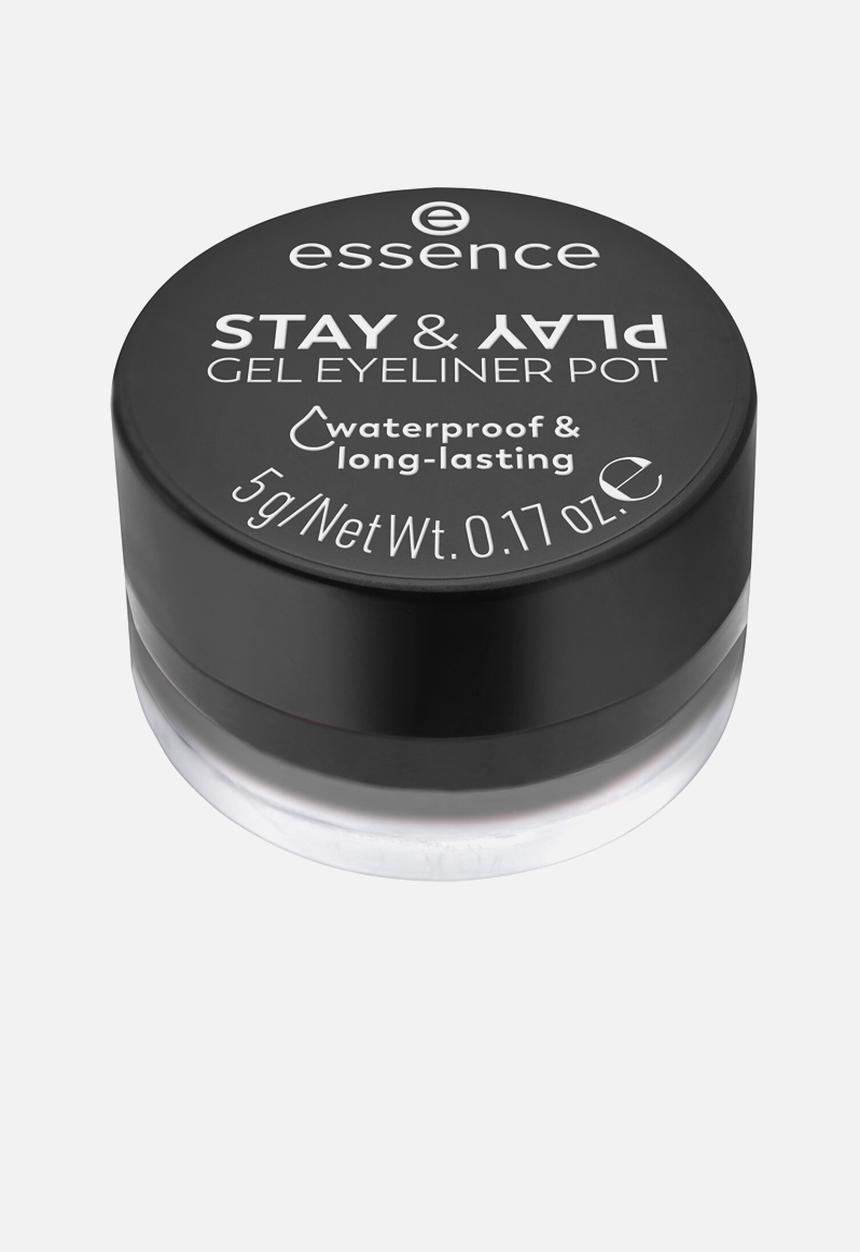 essence - Stay & Play Gel Eyeliner Pot 01 - Black