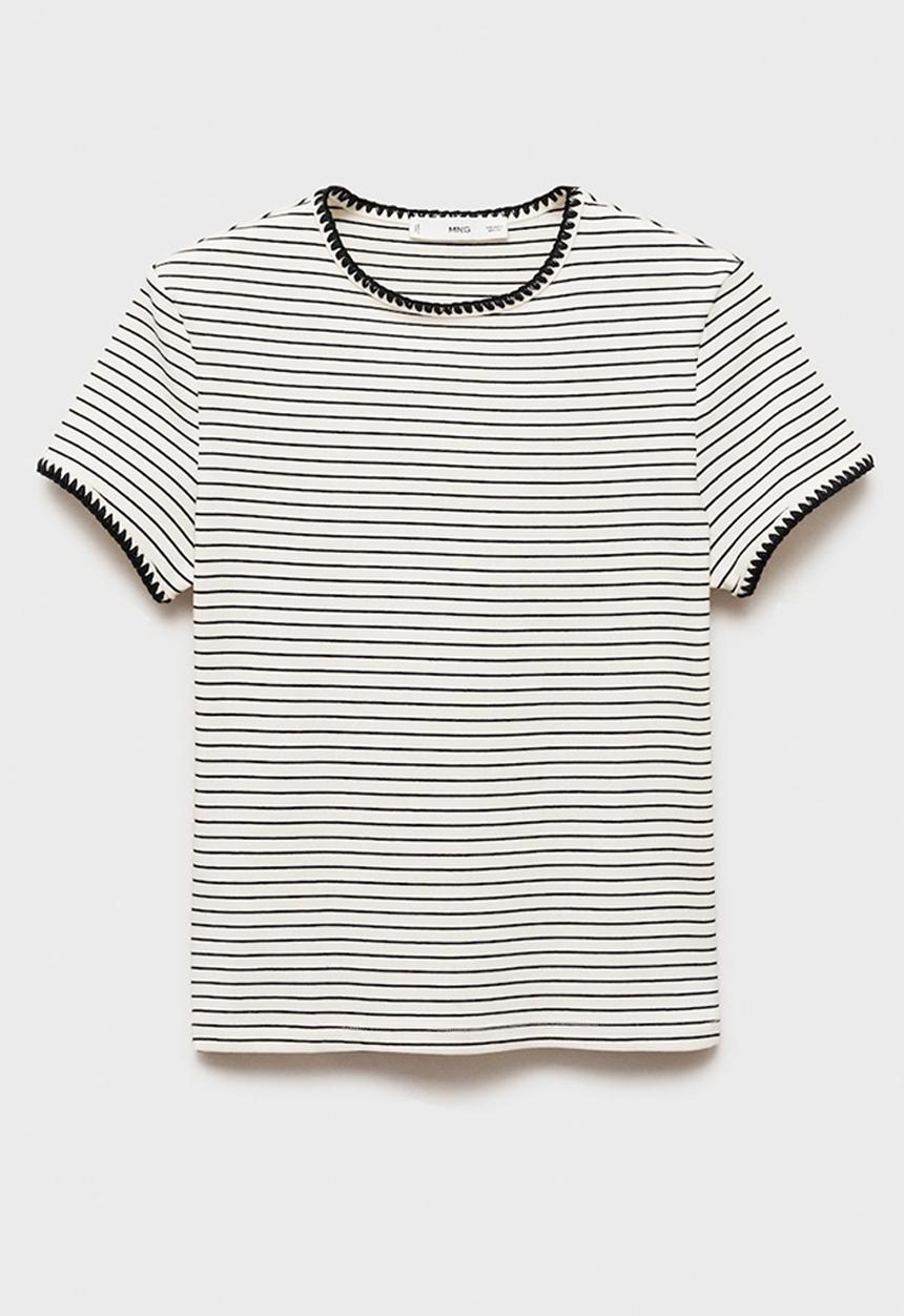 MANGO - T-Shirt Lirio - Natural