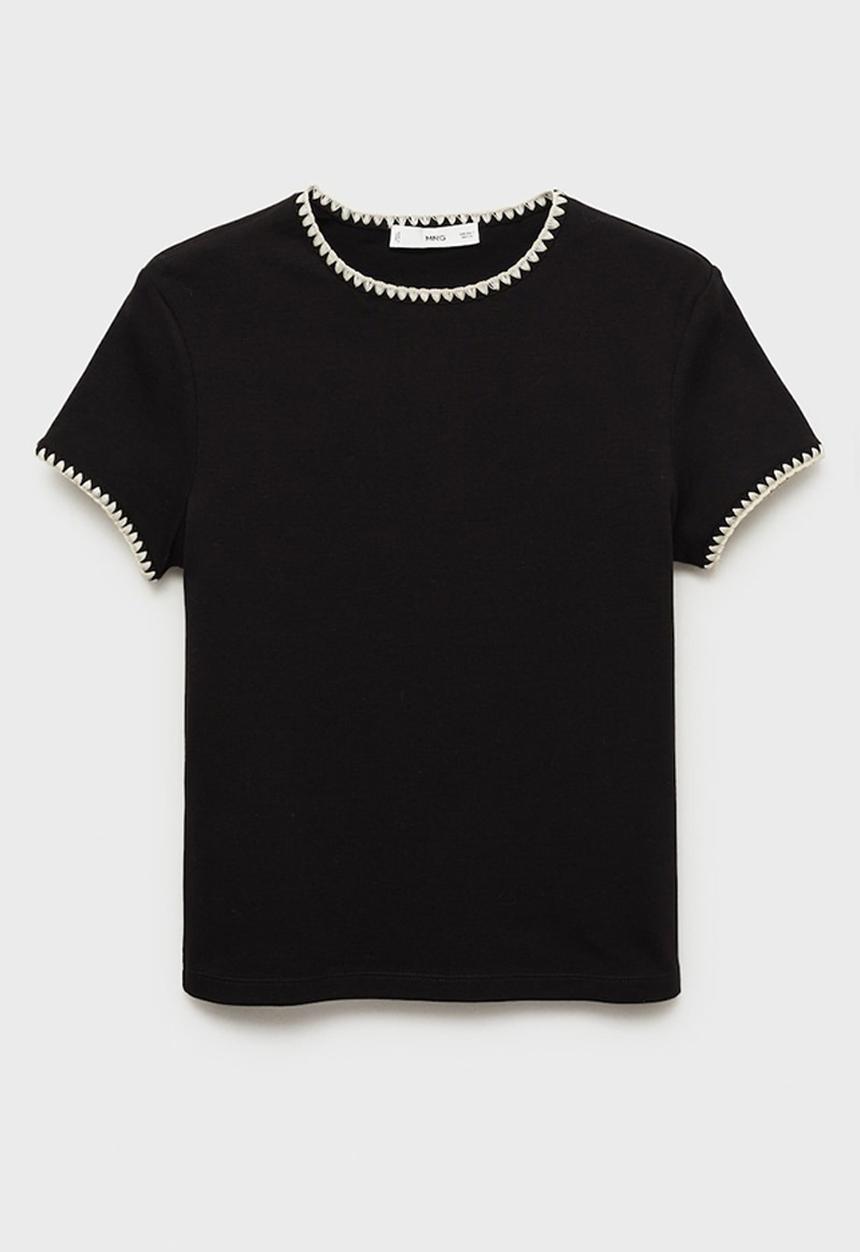 MANGO - T-Shirt Lirio - Black