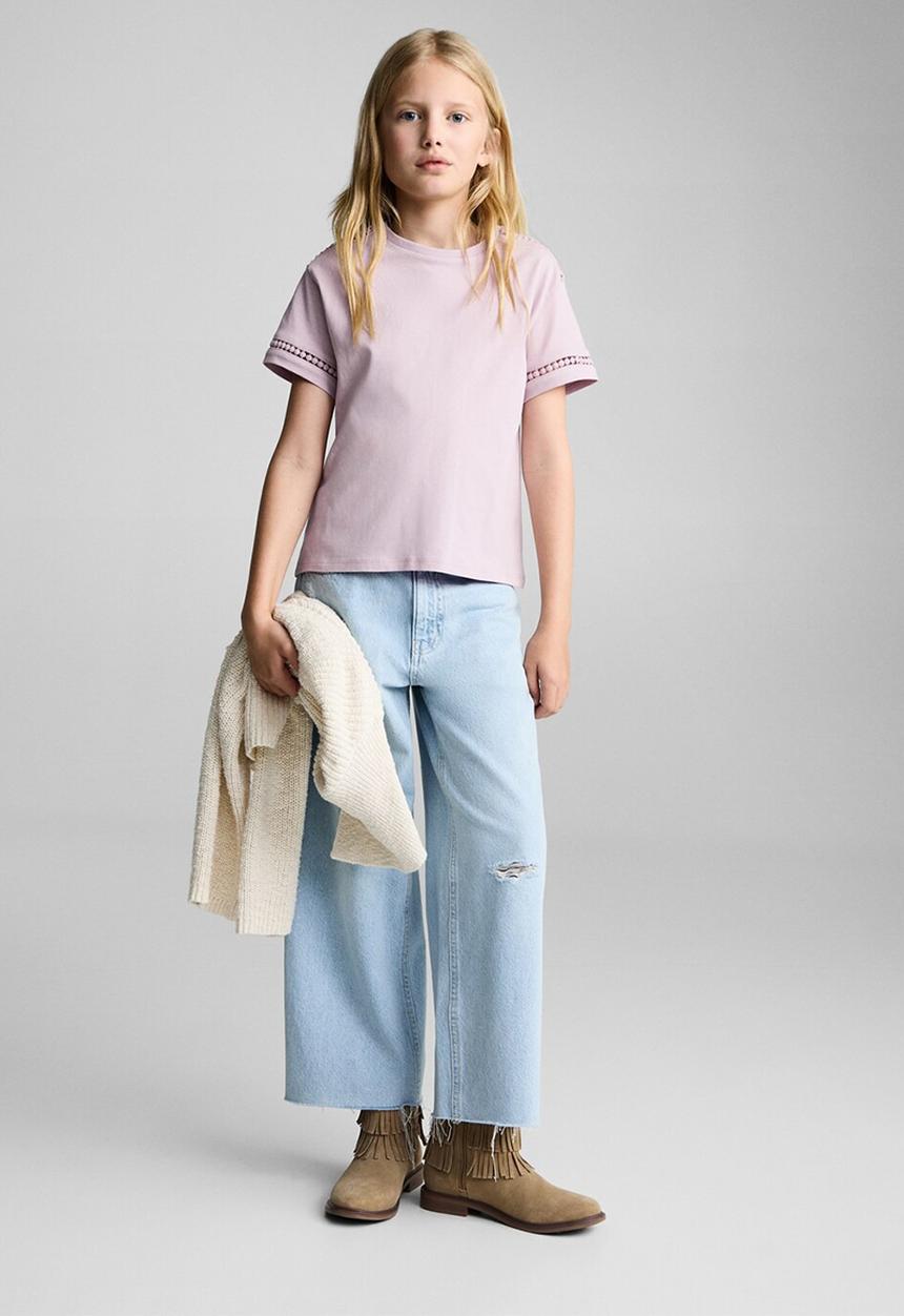 MANGO - T-shirt mina - pink