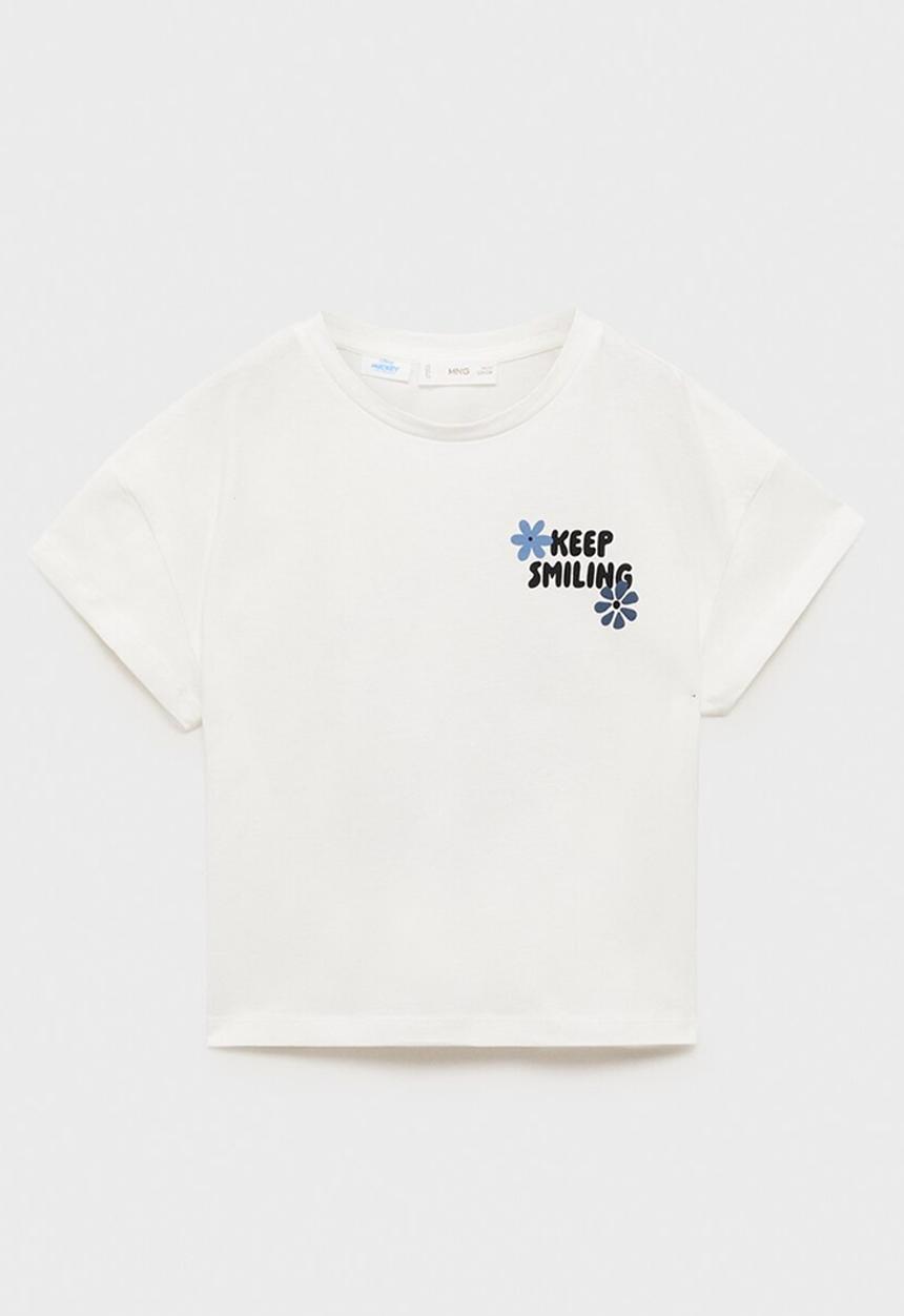 MANGO - T-shirt msmiling - natural