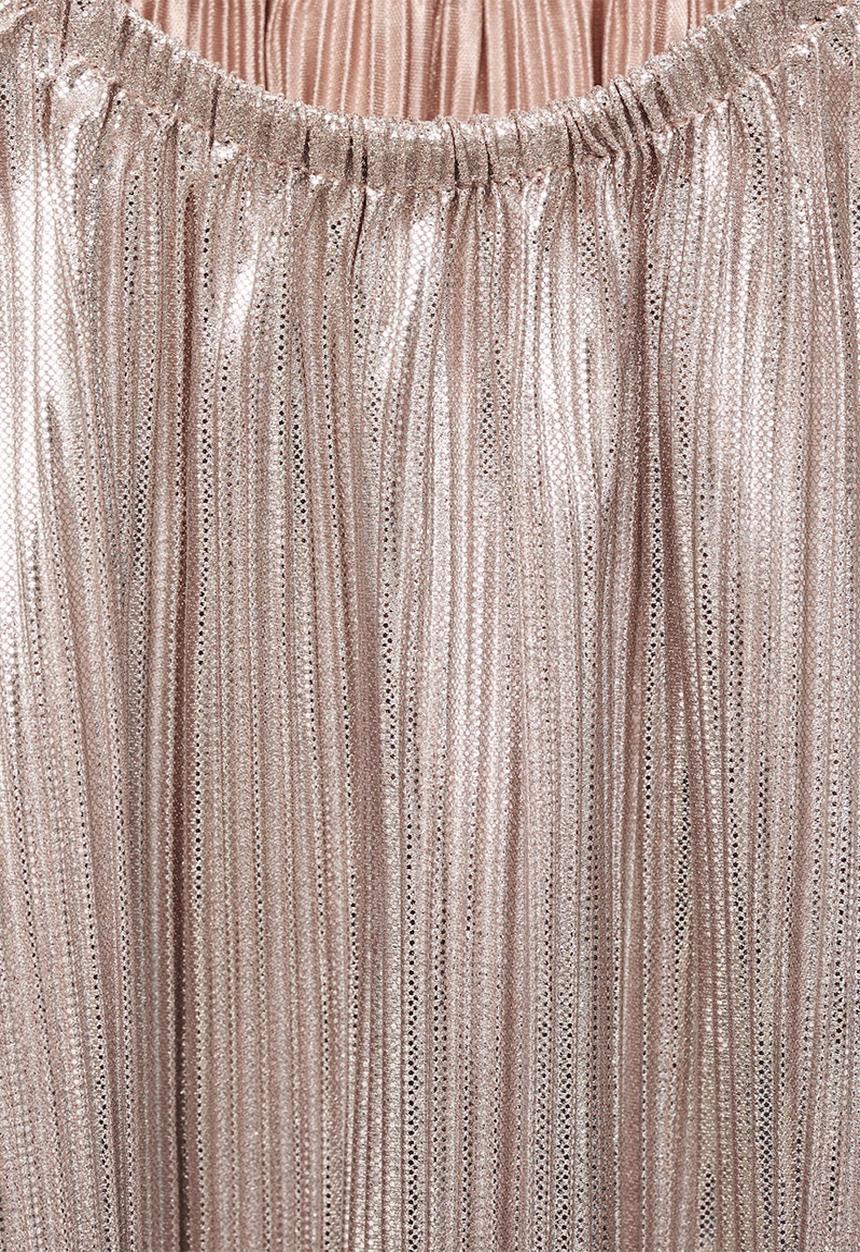 MANGO - T-shirt blanca - silver