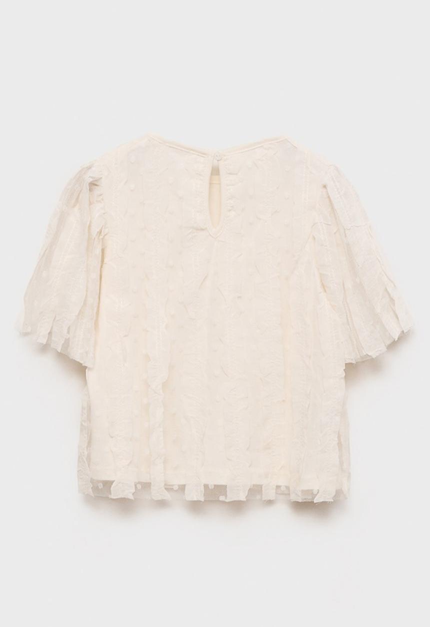 MANGO - T-shirt anna - light beige