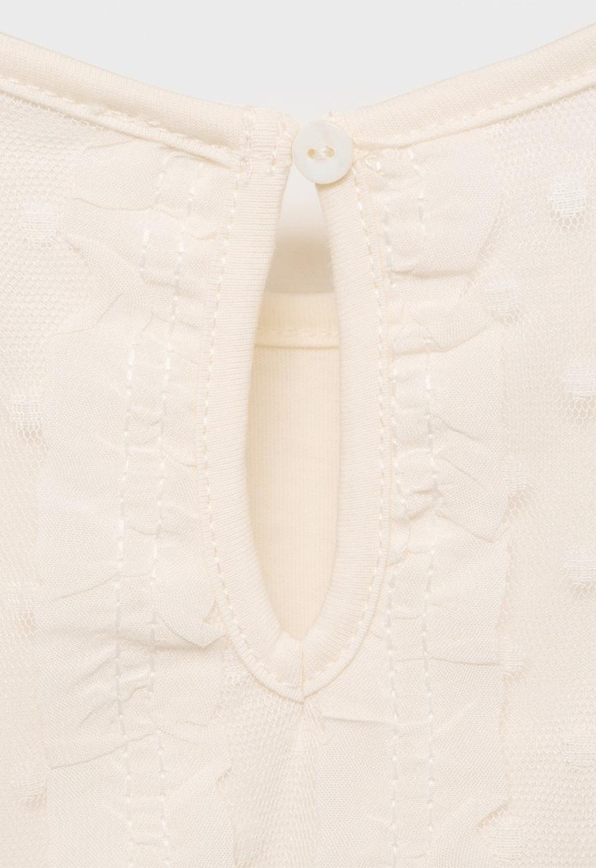 MANGO - T-shirt anna - light beige