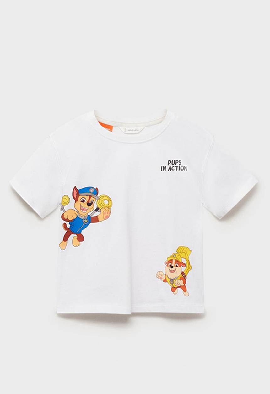 MANGO - T-shirt pawact - natural