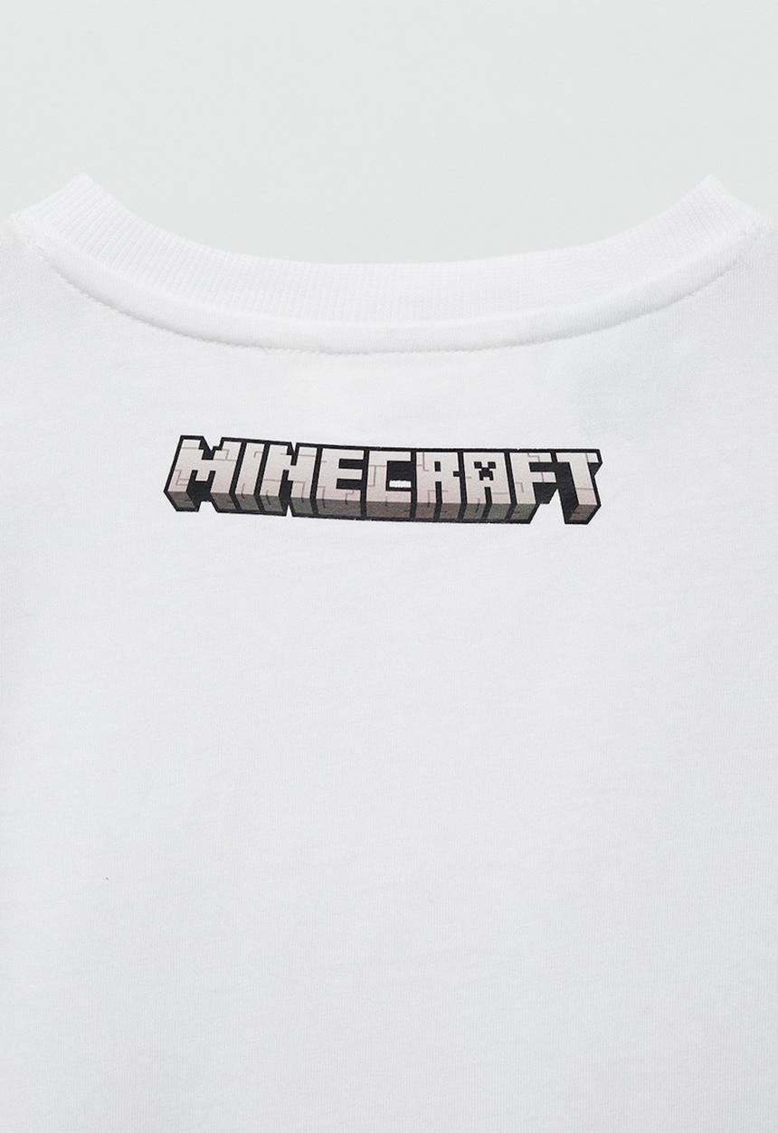 MANGO - T-shirt minecrew - natural