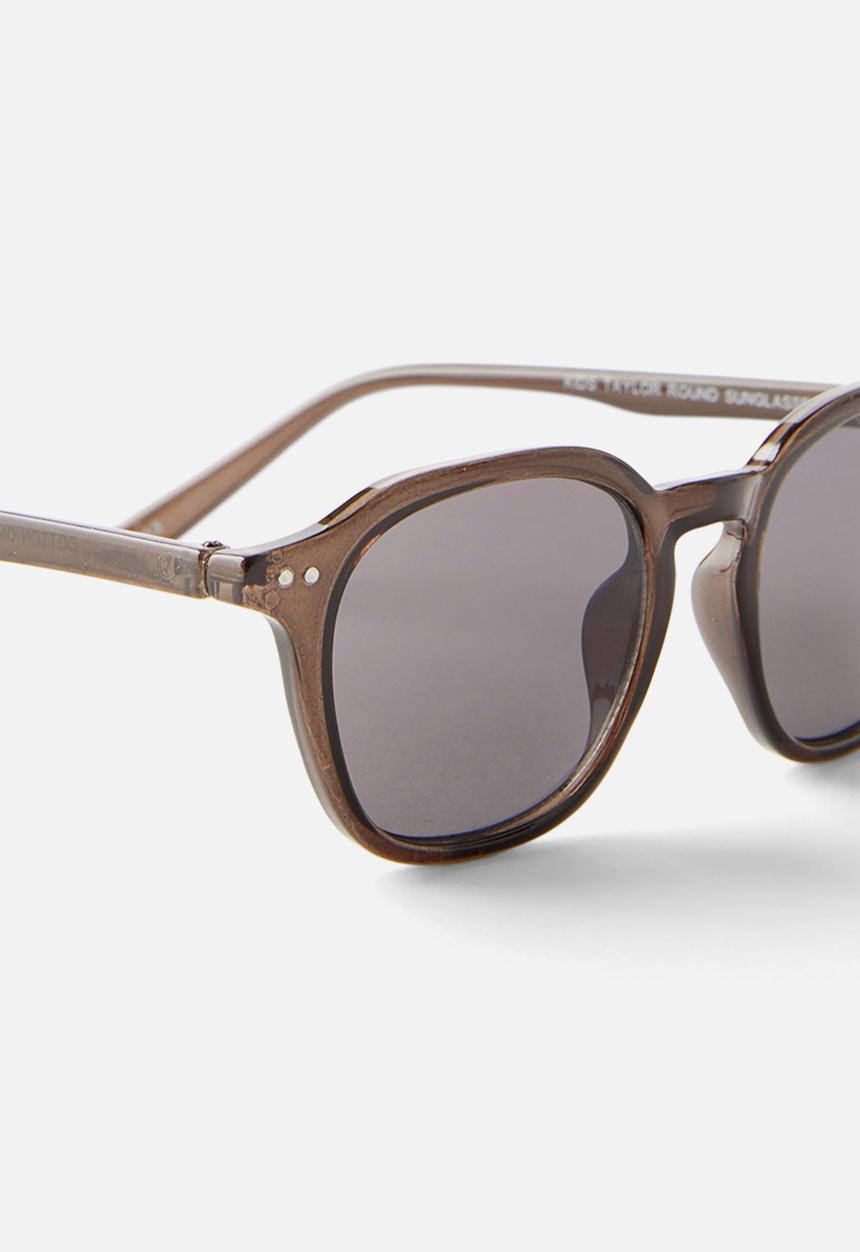 Cotton On - Kids taylor round sunglasses - black/transparent