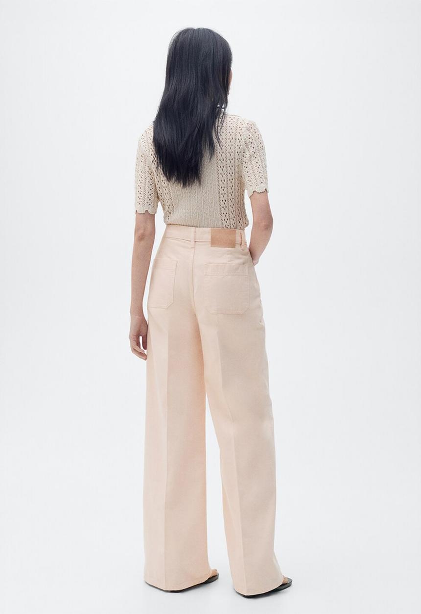 MANGO - Jeans Maya - Light/Pastel Pink