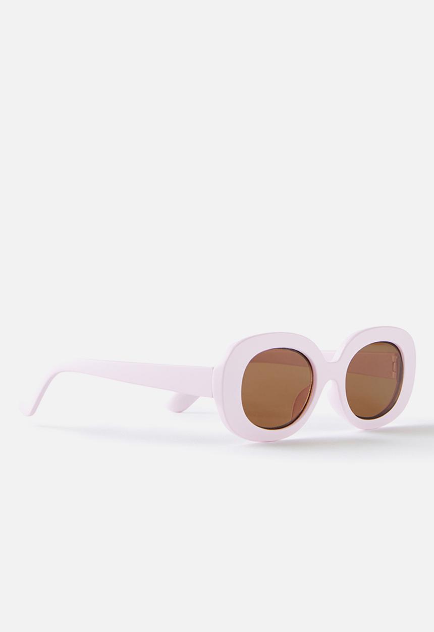 Cotton On - Kids olive oval sunglasses - fairy pink