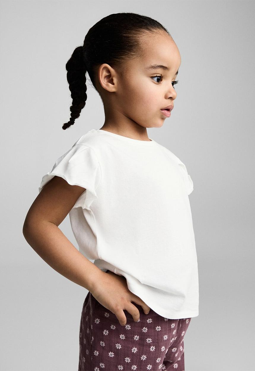 MANGO - T-shirt softb - natural