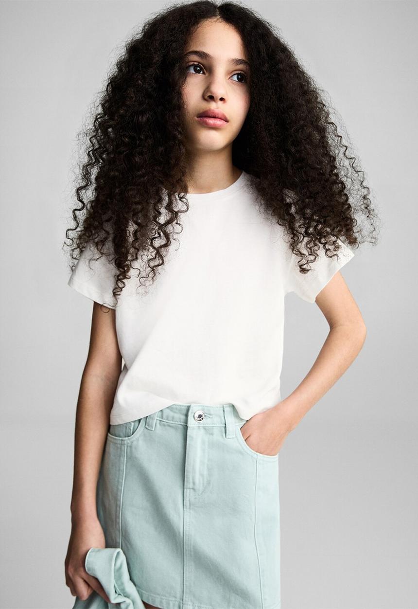 MANGO - T-shirt cutoutl - natural