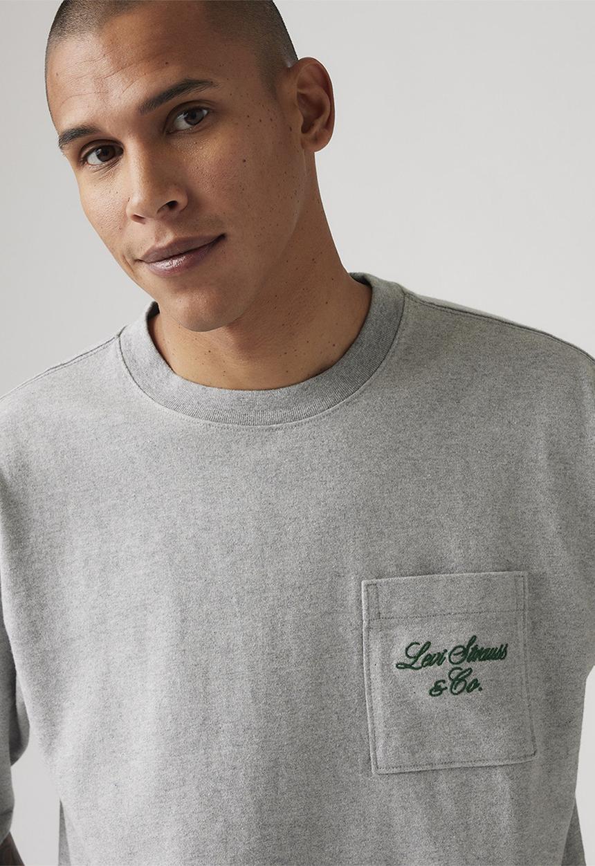 Levi’s® - Half sleeve gr pckt t levis script midto - grey