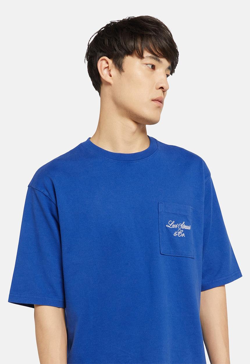 Levi’s® - Half sleeve gr pckt t levis script true - blue