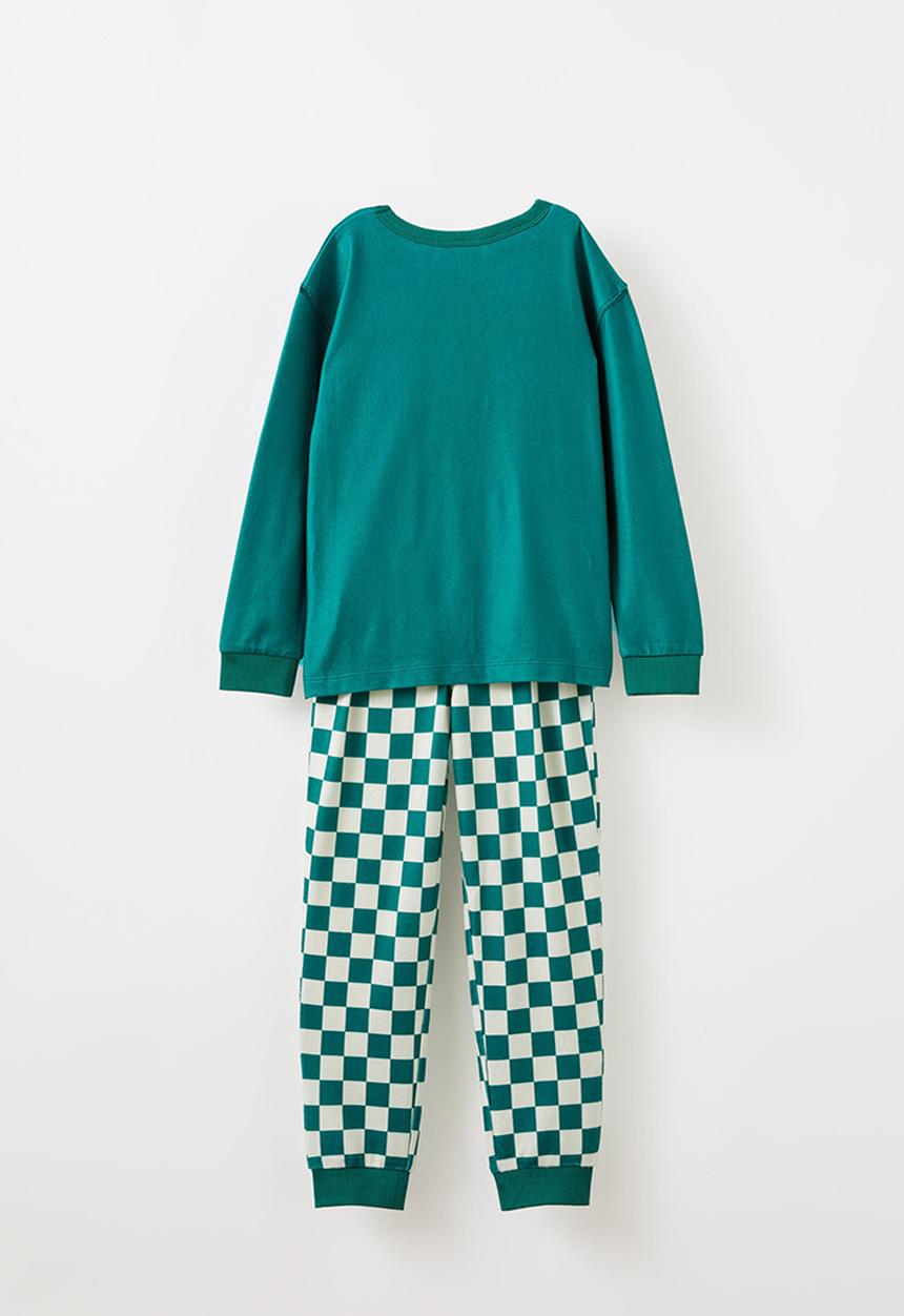 Cotton On - Chuck long sleeve pyjama set licensed - lcn mic varsity green/michelin