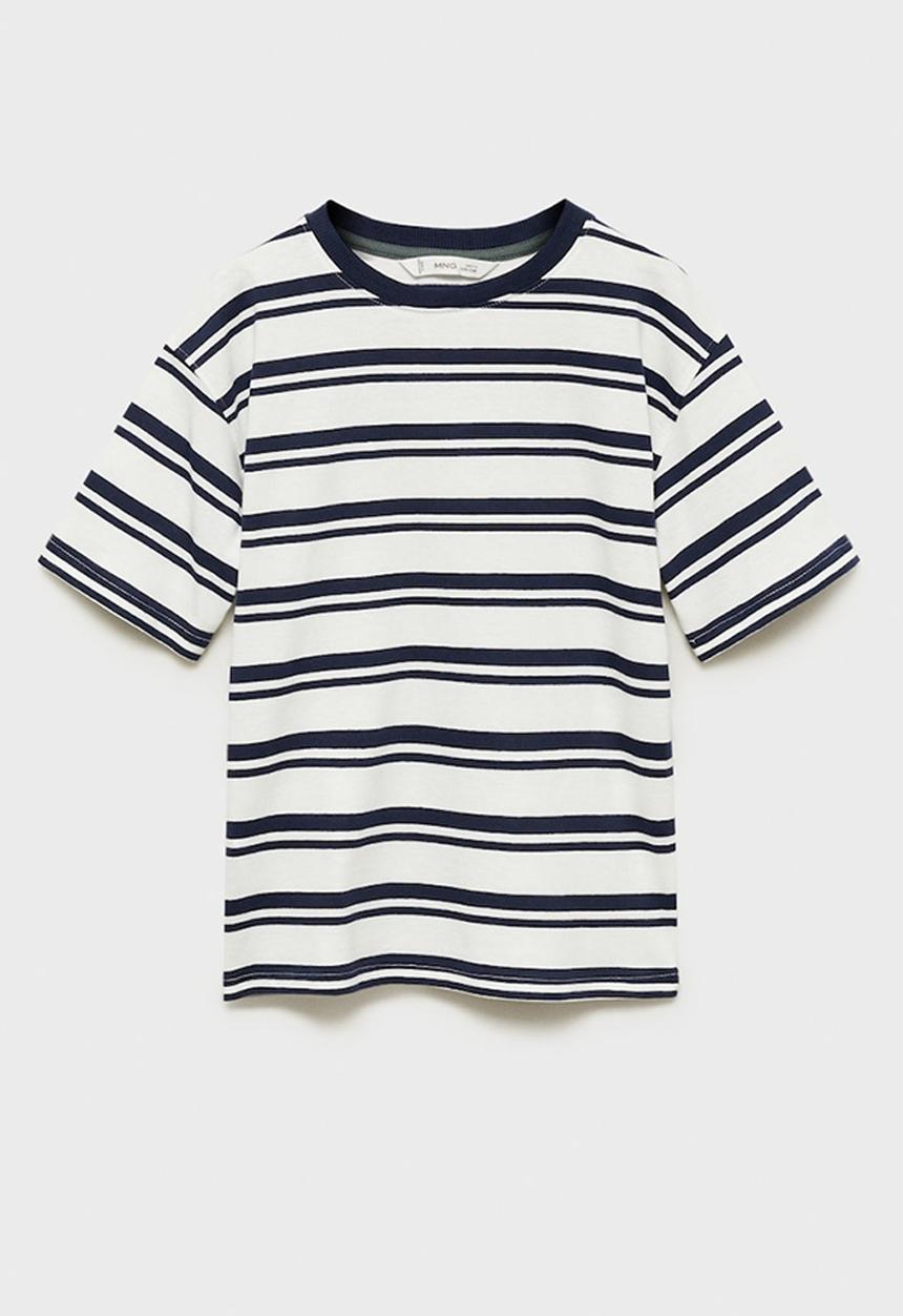 MANGO - T-shirt spring - navy