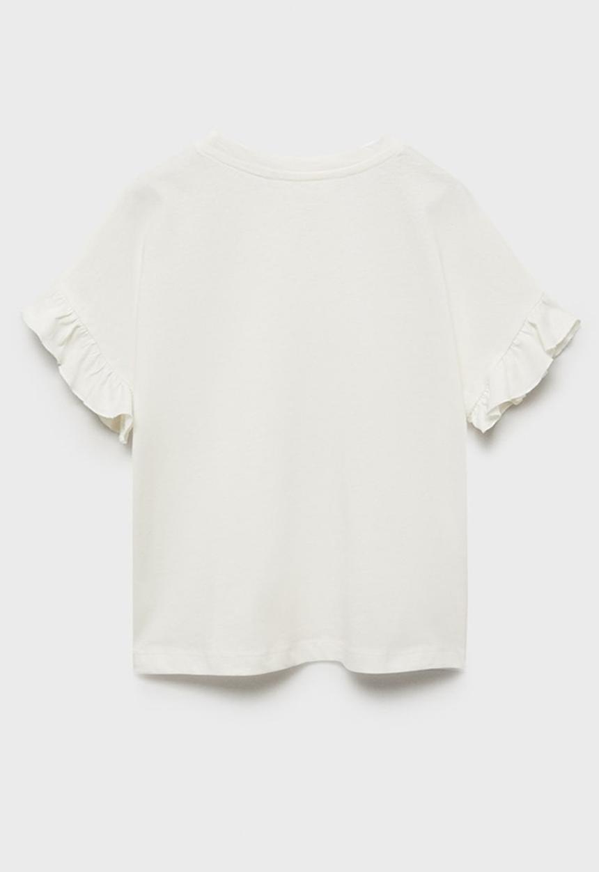 MANGO - T-shirt mari - natural