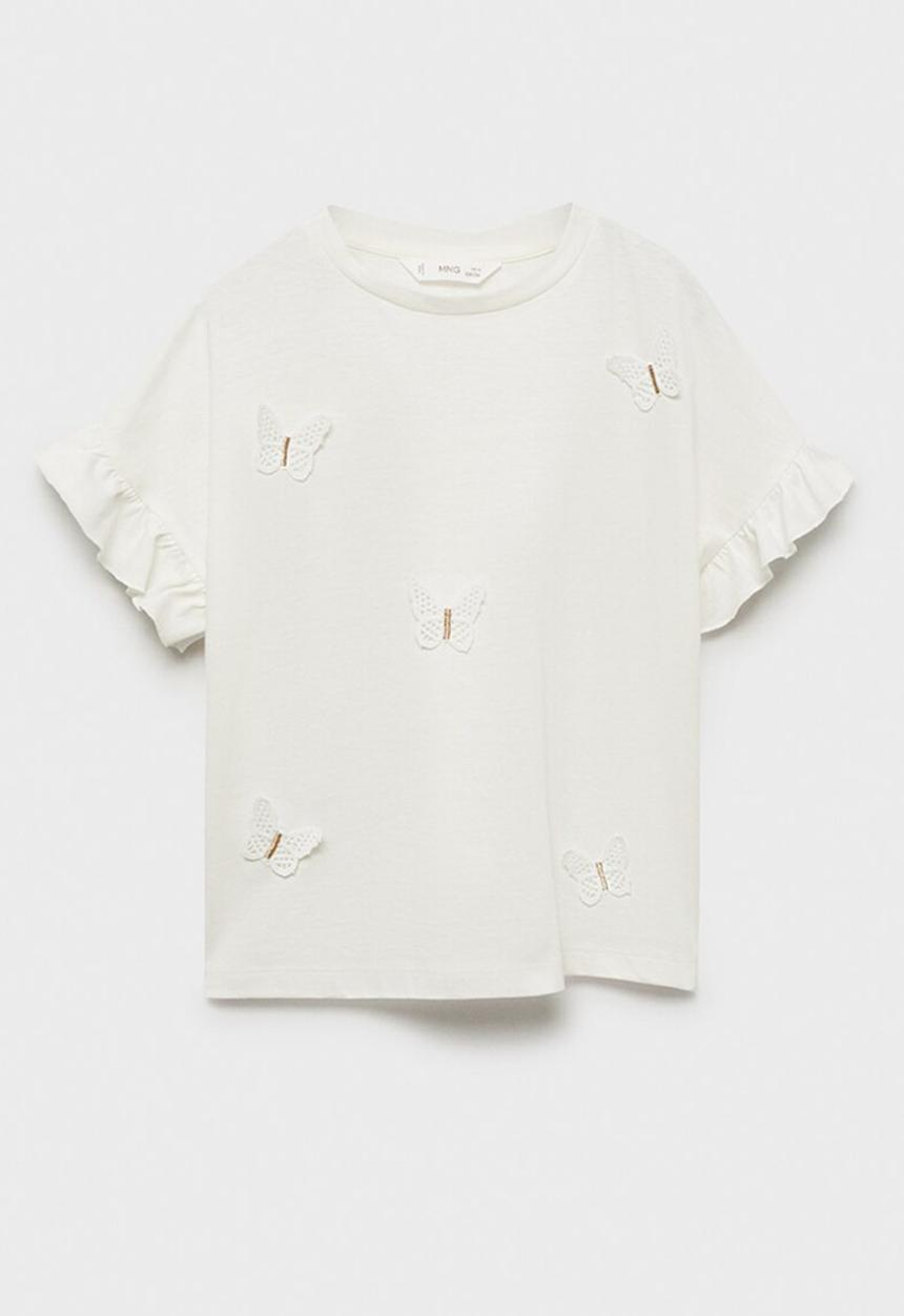 MANGO - T-shirt mari - natural