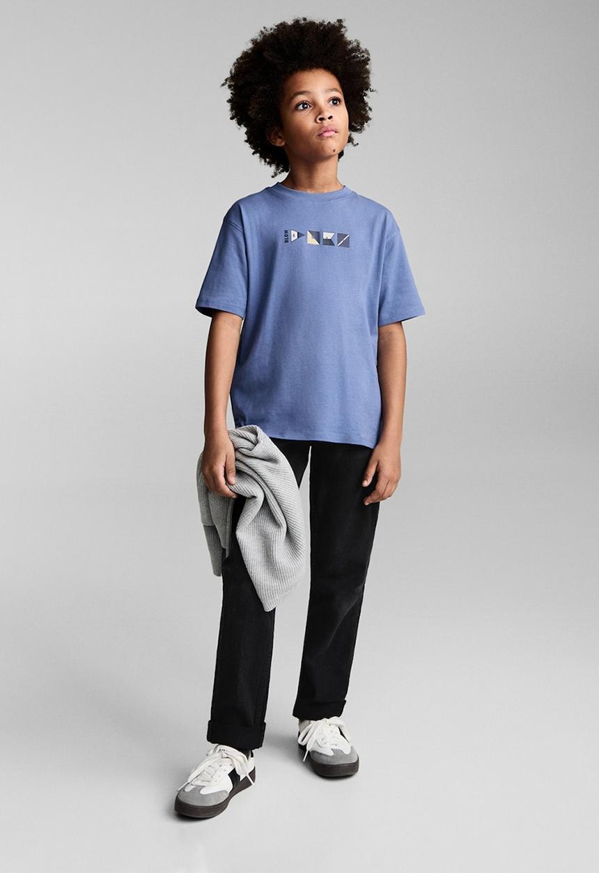 MANGO - T-shirt palermo - medium blue