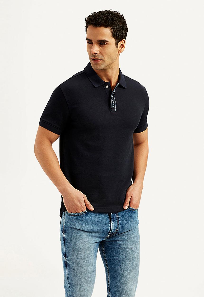 Levi’s® - Rib polo jacquard po - black