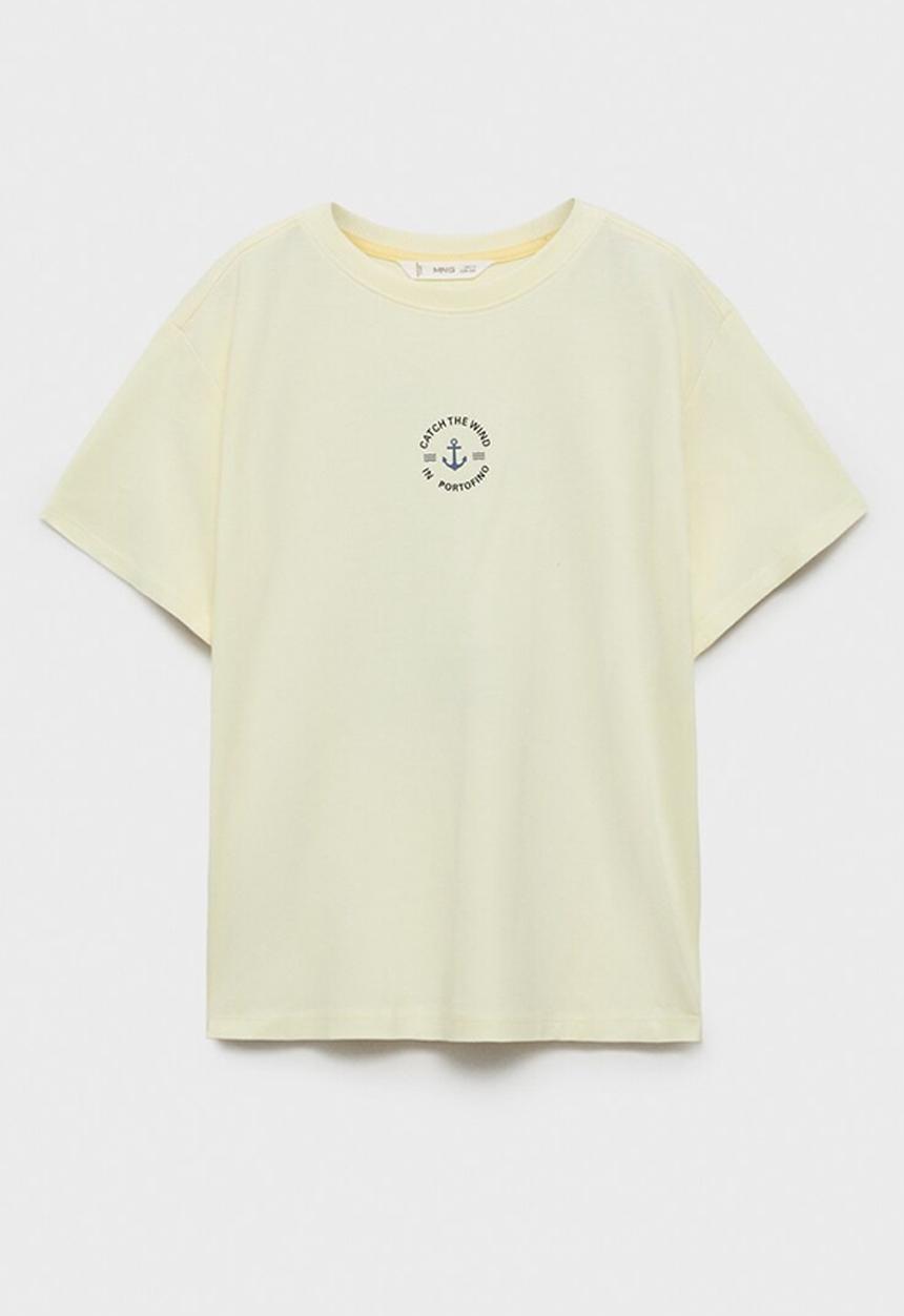 MANGO - T-shirt wind - yellow