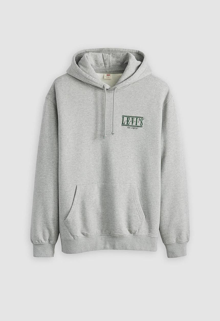 Levi’s® - Relaxed graphic po serif logo midtone he - grey