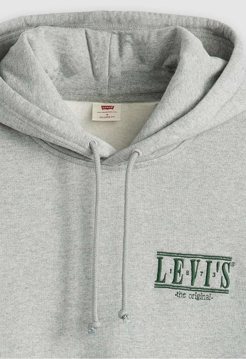 Levi’s® - Relaxed graphic po serif logo midtone he - grey