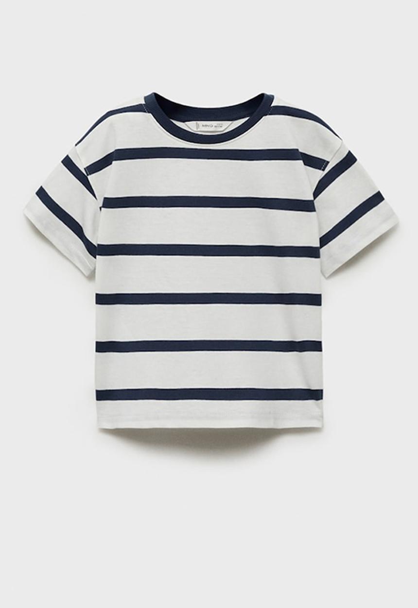 MANGO - T-shirt tripb - natural