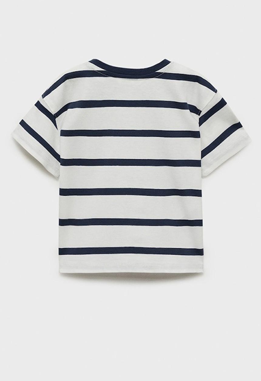 MANGO - T-shirt tripb - natural