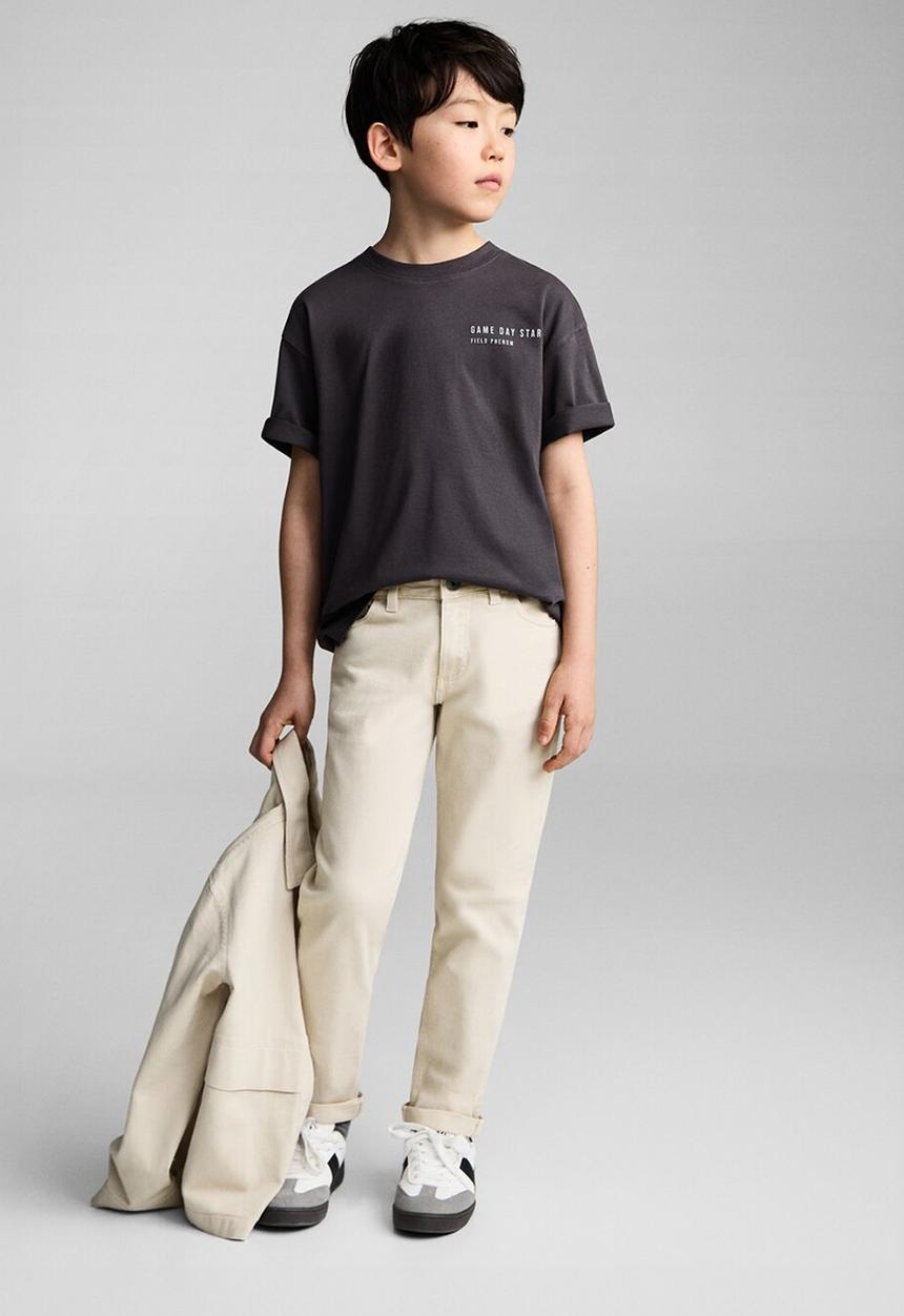 MANGO - T-shirt rugby - charcoal
