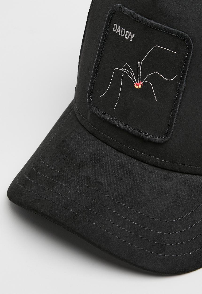 The suede spider - black