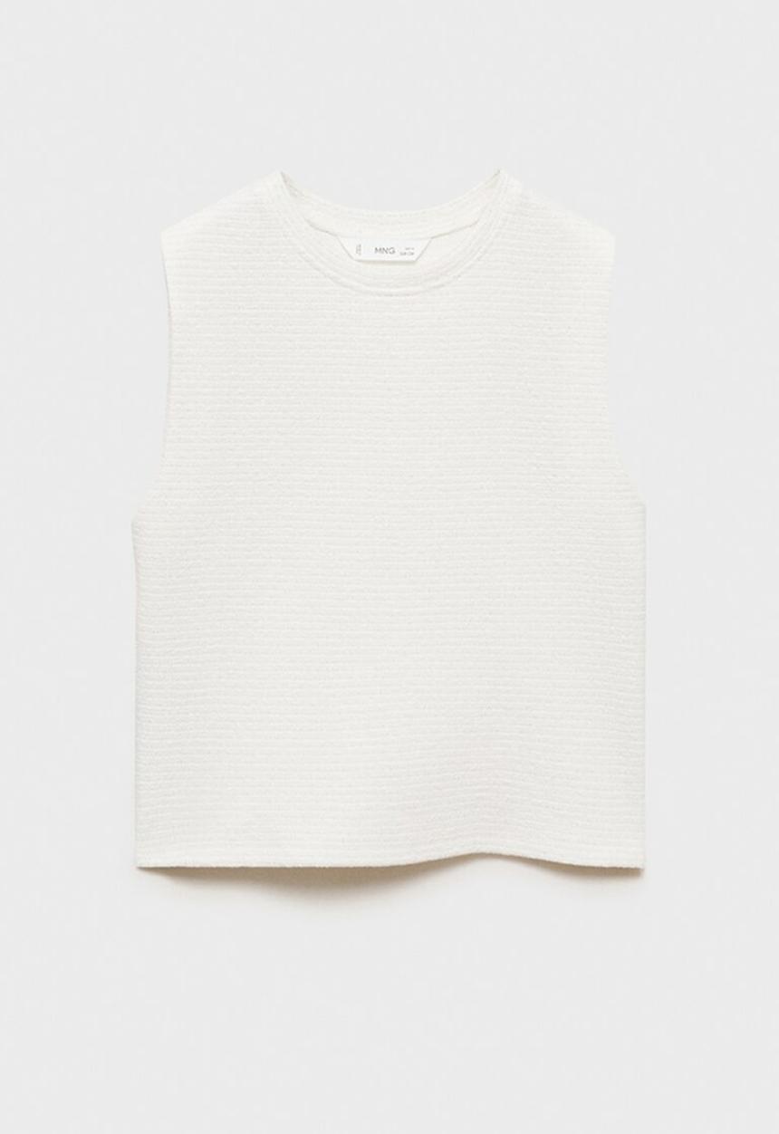 MANGO - T-shirt luri - natural