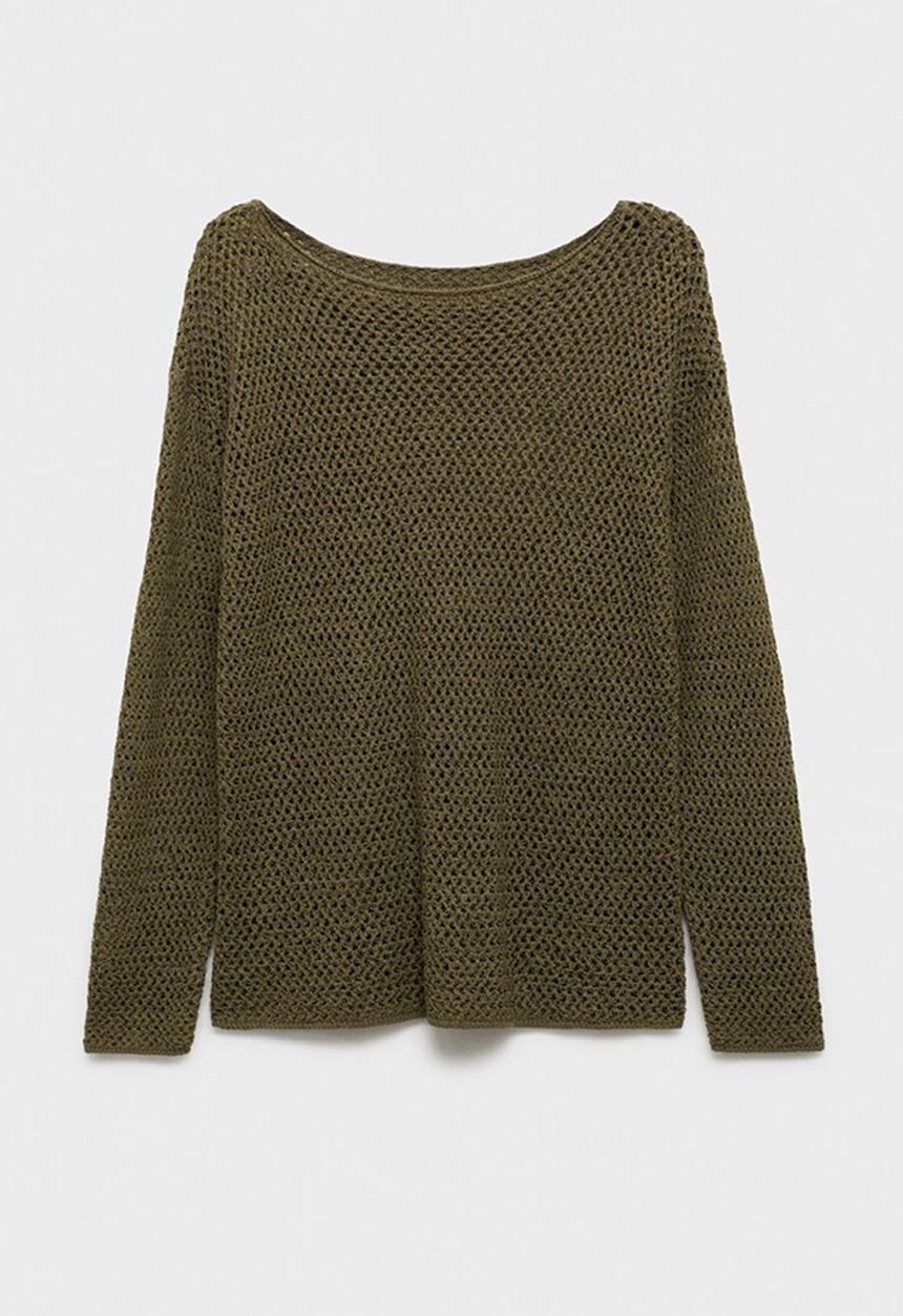 MANGO - Sweater Perlin - Beige/Khaki